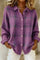 Rebecca Checkered Cardigan in Purple