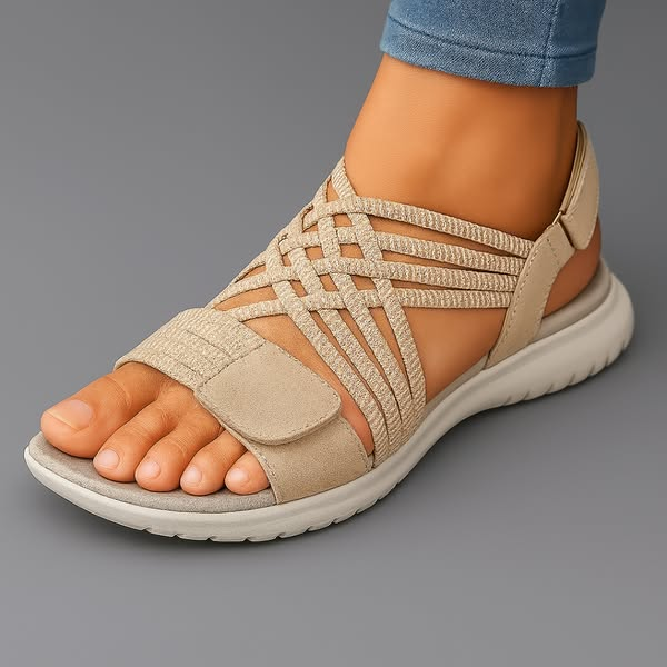 Levila Comfort Sandals in Beige