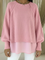 Women's Layered-Look Sweater in Pink