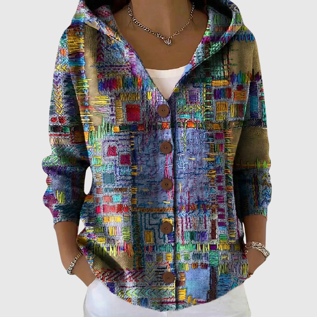 Autumn Cozy Hooded Knit Cardigan