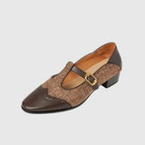 Women's Vintage Tweed T-Strap Brogues, photo 8