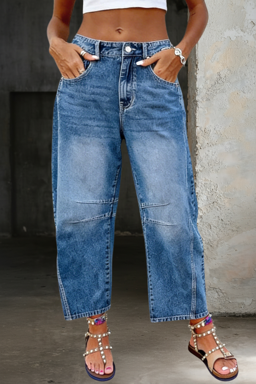 Women's Flared Jeans in Blue
