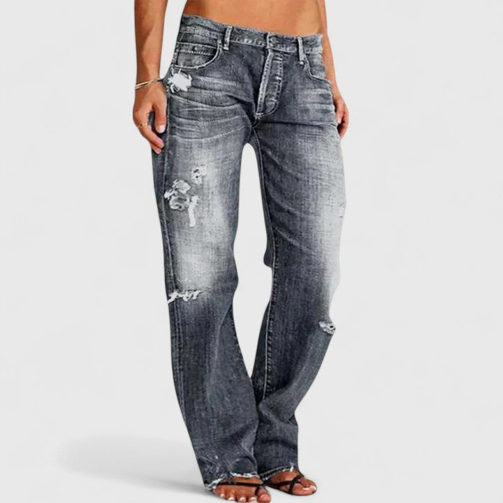 Women's Elegant Jeans in Gray