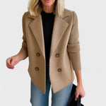 Women's Casual Blazer in Beige