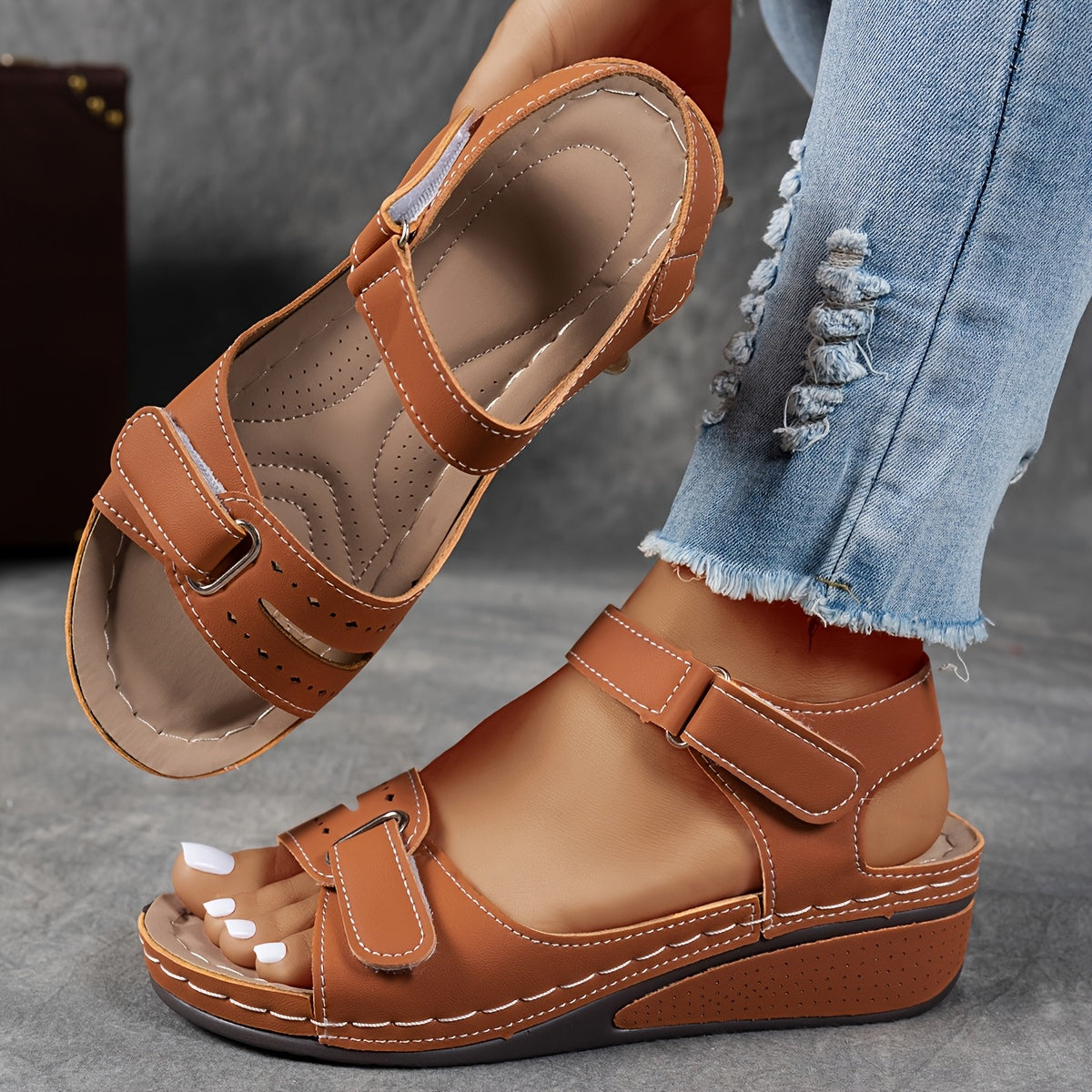 Women's Comfort Sandals in Brown