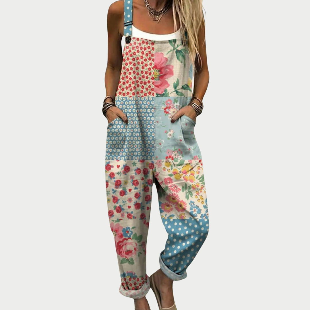 Maya Comfortable printed jumpsuit in Multicoloured