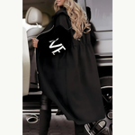 Women's Long Hooded Jacket with Knit Sleeves, photo 5