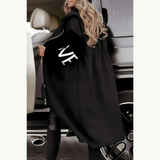 Women's Long Hooded Jacket with Knit Sleeves, photo 5