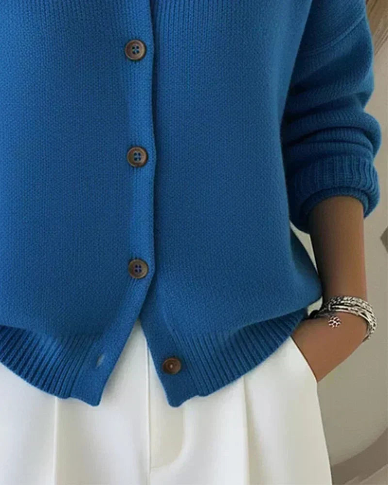 Women's Collared Button-Front Cardigan, photo 2