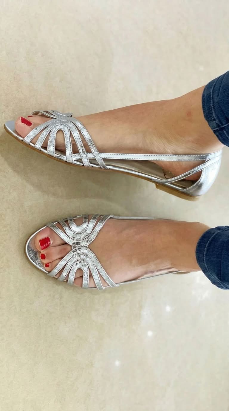 Solea Sandals in Silver