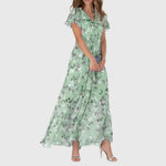 Women's Figure Flattering Dress in Green