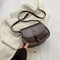 Women's Classic Leather Crossbody Bag in Coffee