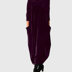 Madison Elegant Dress in Purple