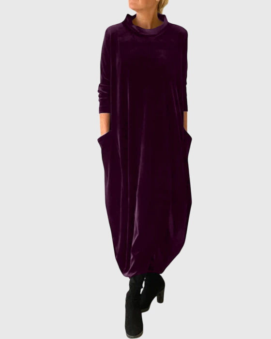 Madison Elegant Dress in Purple