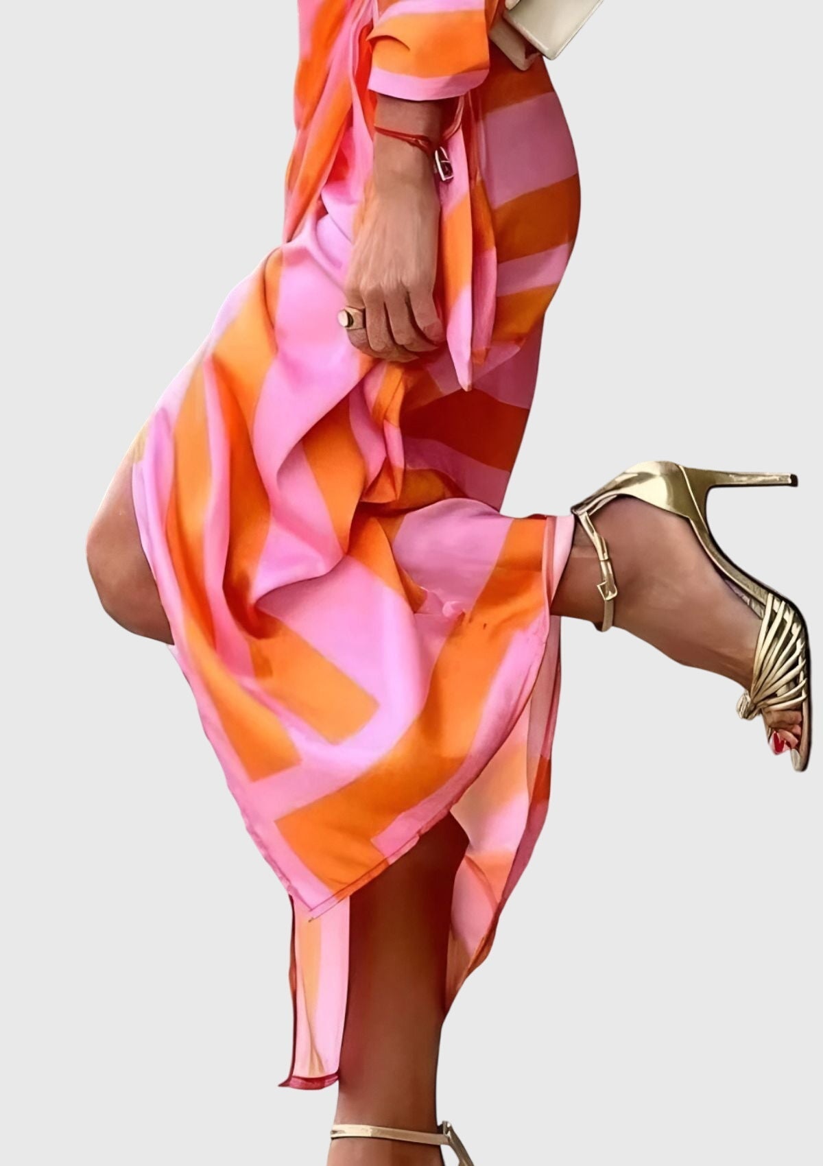 Women's Elegant Wrap Dress with Print, photo 3