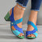 Bella Chic Comfort Sandals in Blue