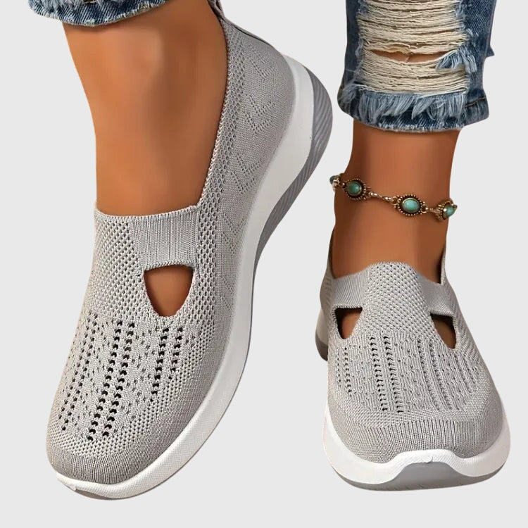 Women's Comfort Walking Shoes in Gray