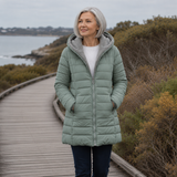 Women's Hooded Quilted Winter Coat, photo 12