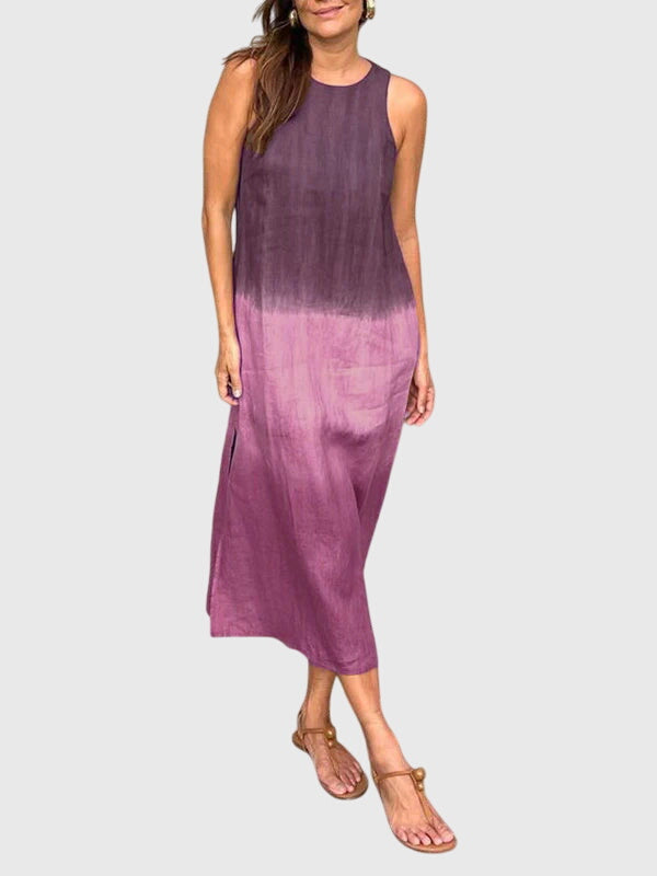 Women's Stylish Print Dress in Purple