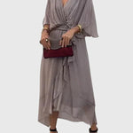 Bethany Elegant Dress in Gray