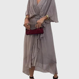 Bethany Elegant Dress in Gray