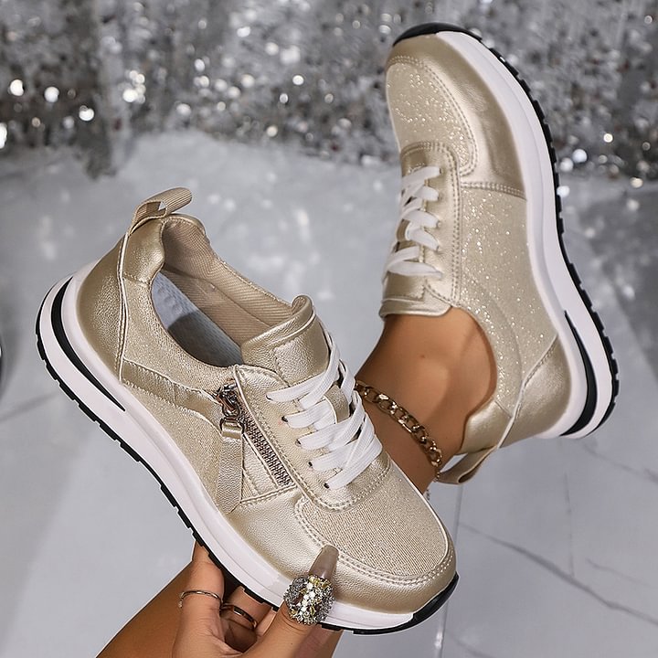 Ashlyn Comfort Sneakers in Gold