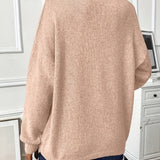 Women's Soft Knit Sweater with Side Slits, photo 6
