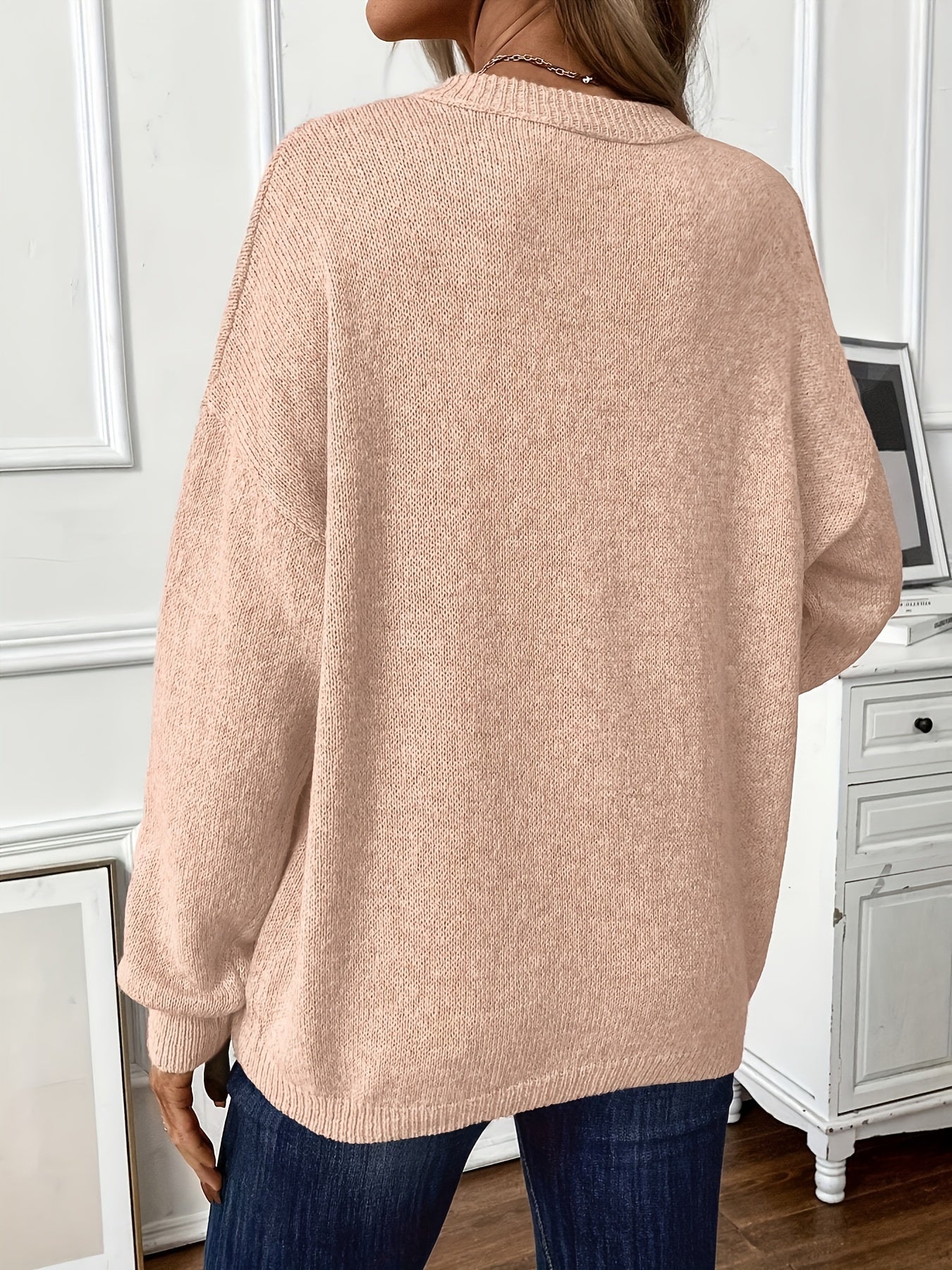 Women's Soft Knit Sweater with Side Slits, photo 6