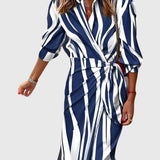 Women's Elegant Wrap Dress with Print, photo 10