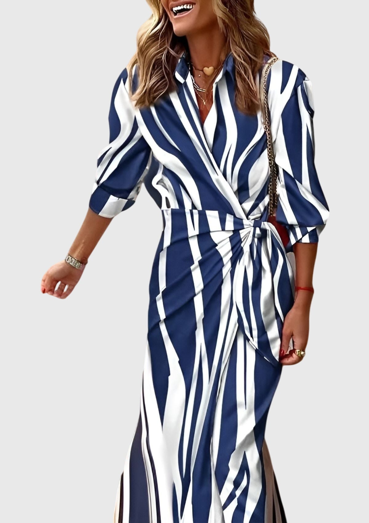 Women's Elegant Wrap Dress with Print, photo 10