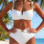 Women's Elegant Bikini With Metal Belt, photo 4