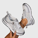 Ashlyn Comfort Sneakers in Silver