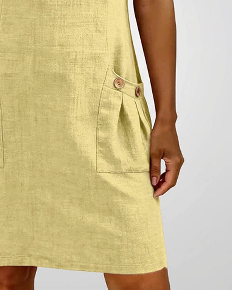 Women's Cotton Dress with Zipper Pocket, photo 22