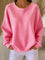 Women's Classic Waffle Knit Sweater in Pink