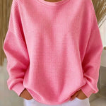 Nyla Classic Sweater in Pink