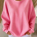 Nyla Classic Sweater in Pink