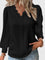Women's Elegant Pullover Blouse in Black