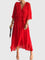 Bethany Elegant Dress in Red