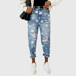Women's Unique and Comfortable Pants in Blue