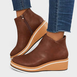 Women's Platform Ankle Boots with Zip, photo 2