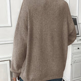 Women's Soft Knit Sweater with Side Slits, photo 3