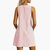 Women's Sleeveless Striped Pocket Dress, photo 8