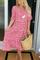Women's Sable Short-Sleeve Midi Dress in Red