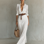 Women's Casual Long Dress in White