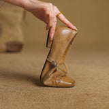 Women's Woven Square-Toe Mary Jane Flats, photo 7