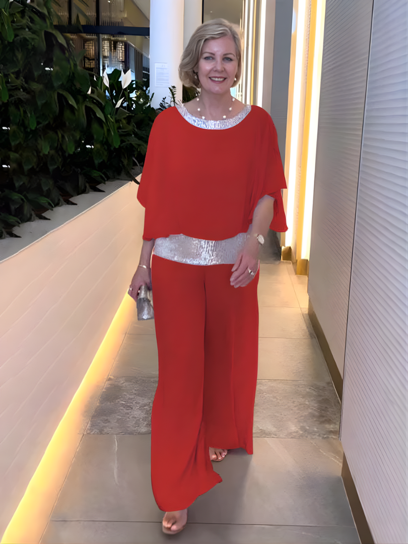 Women's Classy Elegant Set in Red