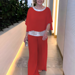 Women's Classy Elegant Set in Red