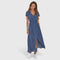 Zinavell Elegant Midi Dress in Blue