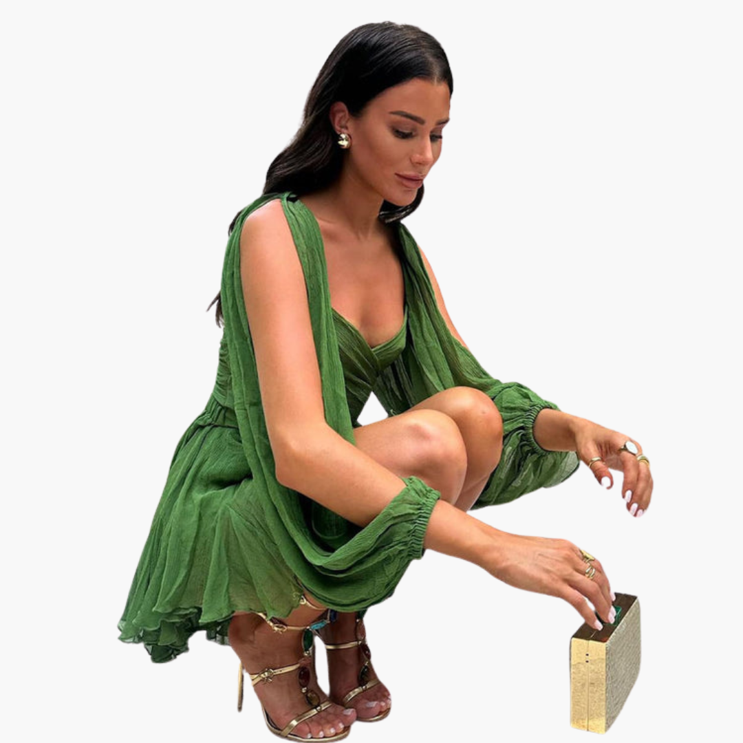 Women's Mini Dress with Balloon Sleeves, photo 8