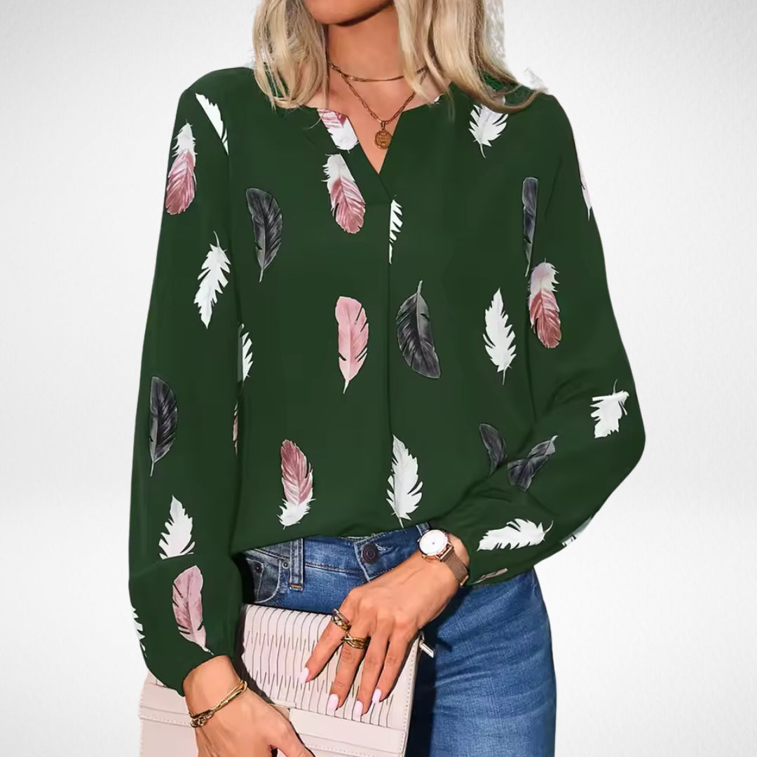 Women's Confidence Fit Blouse in Green